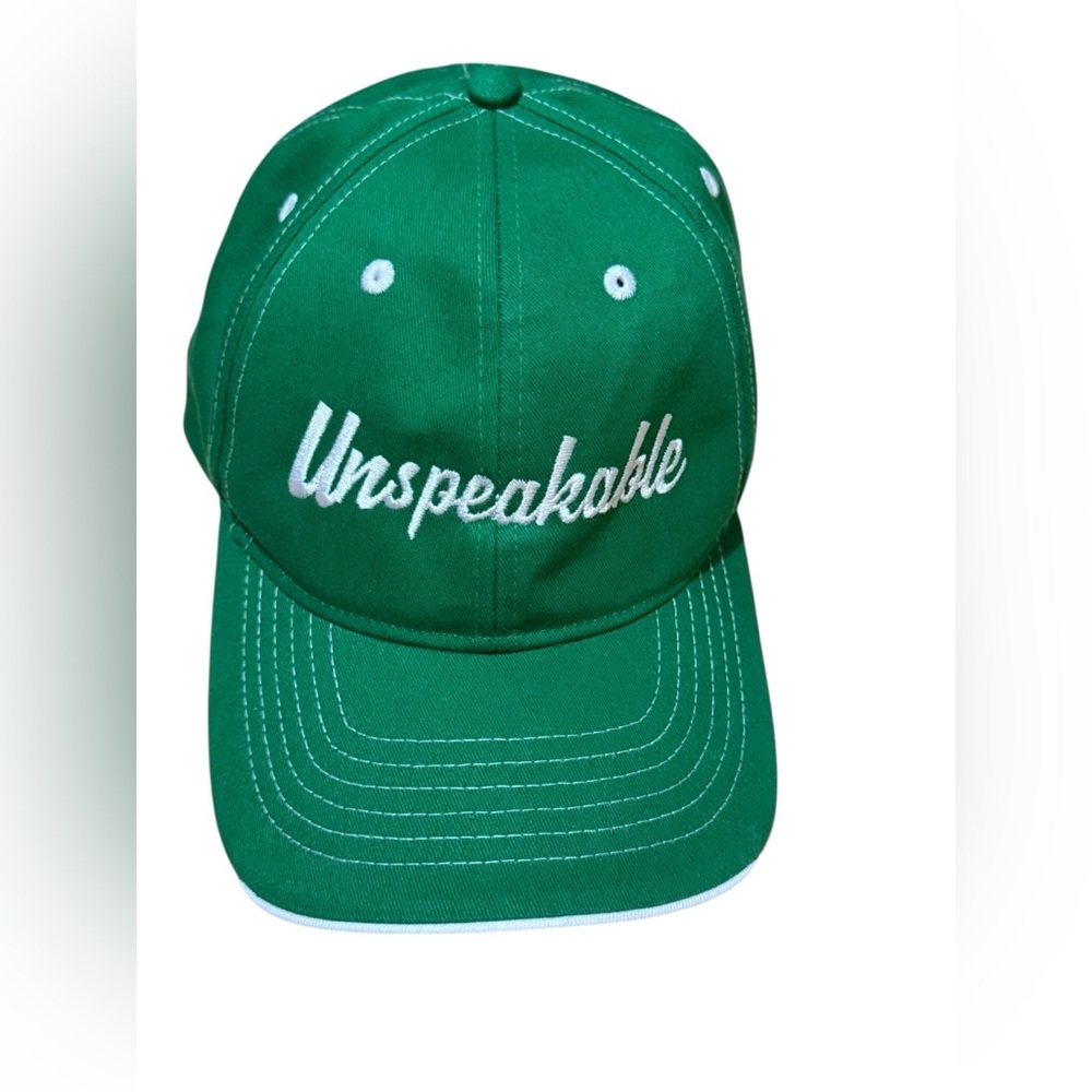 The Tailored Sportsman Green and White Hat with Contrast Stitching